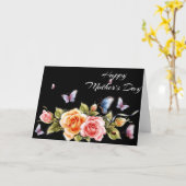 Roses et papillons Bonne carte mère (Fleur jaune)