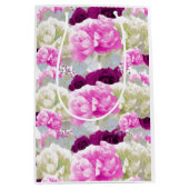 Roses et pivoines Sac cadeau de bouquet mixte (Devant)