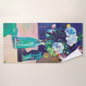 Roses et statuette, Gauguin (Serviette de bain)