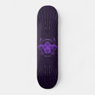 Roses et tribales violets : Skateboard personnalis