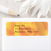 Roses Étiquettes de adresse (En situation)