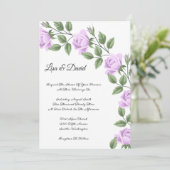 Roses faire-part de mariage (Debout devant)