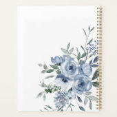 Roses Fleurs Bleu Poussiéreux Mariage (Dos)
