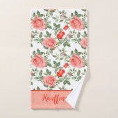 Roses Fleurs Florales Roses Rouges Cadeau Élégant (Serviette à main)