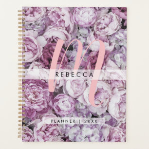 Roses Floral Féminin Rose Écriture Monogramme 2023