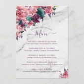 Roses Floral Marble Moederdag Brunch Menu (Voorkant)