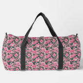Roses floral rose sur mesure Monogramme Grand sac  (Recto)