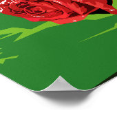 Roses floraux, affiche minimaliste moderne (Coin)