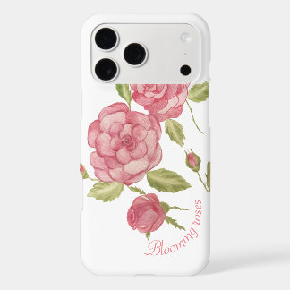 Roses florissants dans les taches d'aquarelle Port