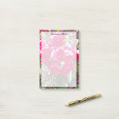 Roses Glamour Long Post-it (Sur un bureau)