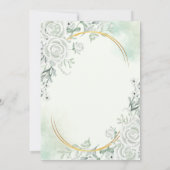 Roses Glitter Butterfly String Lights Green Kaart (Achterkant)