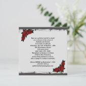 Roses gothiques à bijoux Lace Cameo Invitation (Debout devant)