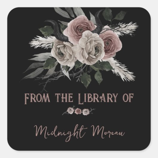 Roses Gothiques De La Bibliothèque Du Étiquette De (Devant)