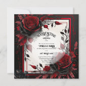 ROSES GOTHIQUES TRAITANT DES INVITATIONS DE CÉRÉMO (Devant)