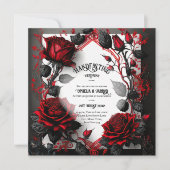 ROSES GOTHIQUES TRAITANT DES INVITATIONS DE CÉRÉMO (Devant)