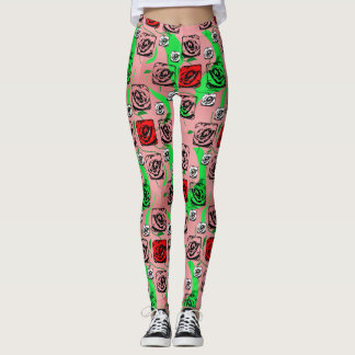 Roses Graphic Leggings
