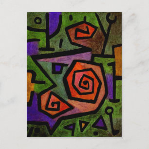 Roses héroïques par Paul Klee Carte postale Art Ab