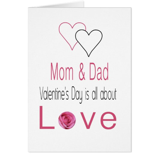 Roses Heureuses Saintes-Valentin Maman et Papa (Devant)