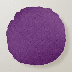 Roses incorporés, Lavande violet - Coussin rond