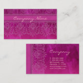 Roses indien antiques de carte de visite de (Devant / Derrière)