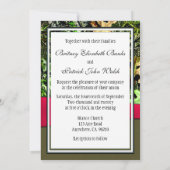 Roses indien chiques chassant des invitations de (Dos)