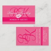 Roses indien de cartes de visite de monogrammes de (Devant / Derrière)