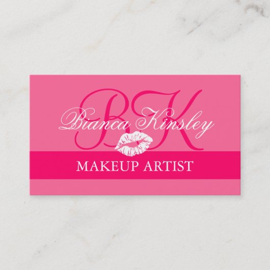 Roses indien de cartes de visite de monogrammes de (Devant)