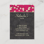 Roses indien de fleurs de cerisier de spa de carte (Dos)