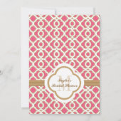 Roses indien et invitations marocains de Fête de (Dos)