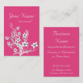 Roses indien w/White et cartes noires de (Devant / Derrière)