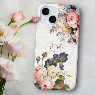 Roses & Iris Personnalisés Vintage Rustique
