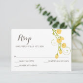 Roses Jardin Jaune - Carte RSVP (Debout devant)