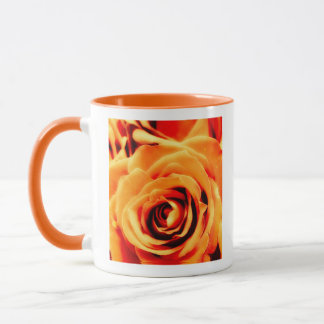 Roses Jaune Énergie Tasse Bicolore 11oz Orange