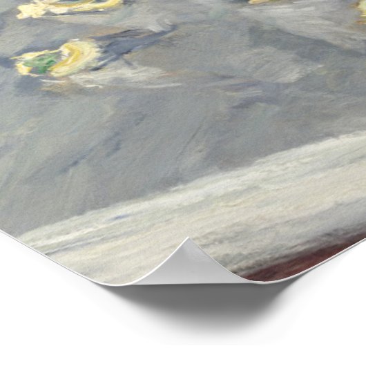 Roses jaunes dans un vase de Caillebott Impression (Coin)