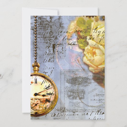 Roses jaunes et Invitations à vapeur (Devant)