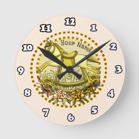Roses Jaunes Horloge Cheval Rocse (Recto)