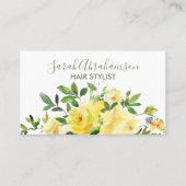 Roses Jaunes Soleil Beau Carte de visite (Devant)