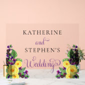 Roses jaunes | Violets Boho Floral Mariage (Mariage)