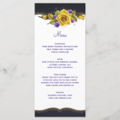 Roses Jaunes Violets Violets violets Gold Menu (Devant)