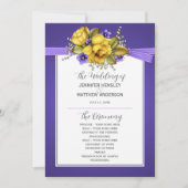 Roses Jaunes Violettes Violettes Programme de Mari (Devant)