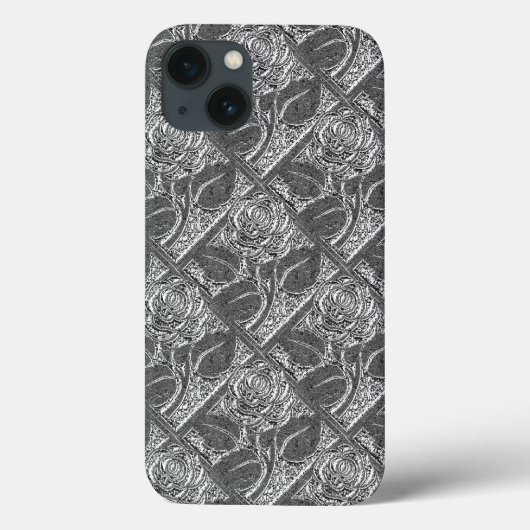 Roses métalliques-05-Argent-Galaxy Note4 Coque (Verso)