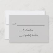 Roses noires et rouges RSVP (Dos)