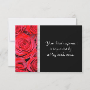 Roses noires et rouges RSVP