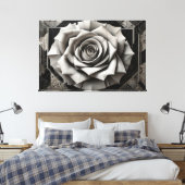Roses of Fractured Light Canvas Afdruk (Insitu (Slaapkamer))