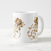 Roses Or Pur En Or Géant Tasse à Café (Devant droit)