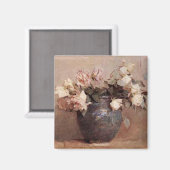 Roses pâles - Aimant (Recto/Verso)