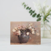 Roses pâles - Carte postale (Debout devant)