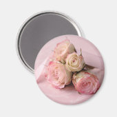 roses pâles sur aimant tourbillon rose (Recto/Verso)