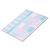 Roses, Papillons, Bloc-notes Faux Patchwork, Jotte (Incliné)