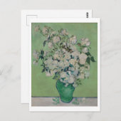 Roses par Vincent Van Gogh Floral Painting Carte p (Devant / Derrière)